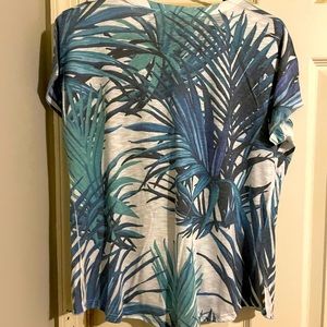 Tropical leaf t-shirt